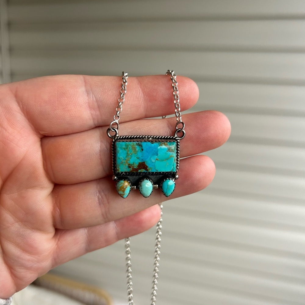 Turquoise Bar Necklace